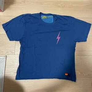 Aviator Nation EUC Stitch Boyfriend Tee Sz S